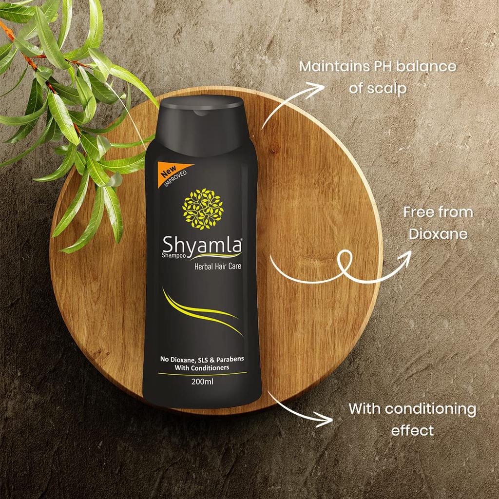 Trichup Shyamla Herbal Hair Shampoo 200 Ml Pack of 1 for Soft Shiny Hair with Volume and Bounce