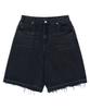 GUVO Washed Denim Shorts, Black
