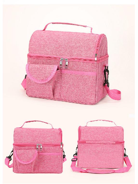 Large Double-Layer Insulated Breast Milk & Baby Bottle Bag