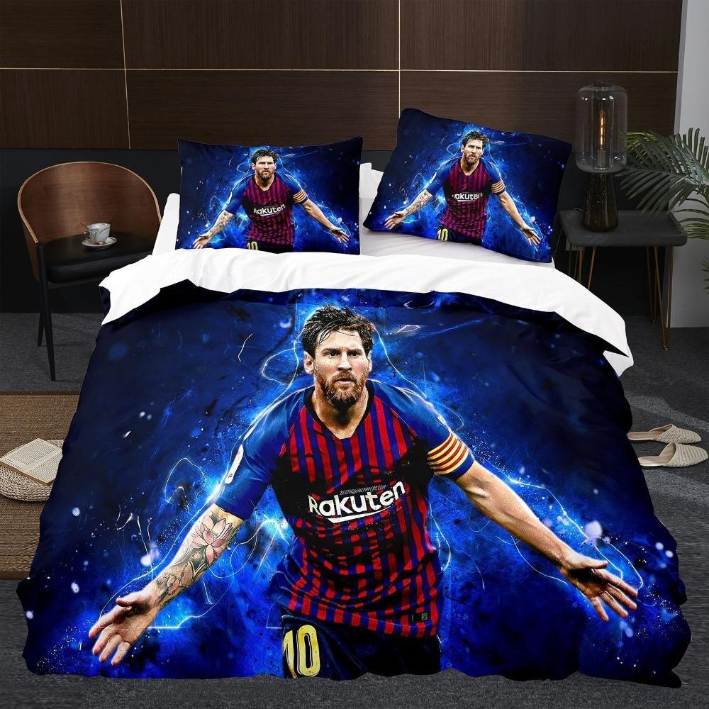 Football enthusiast Duvet Cover pillowcase Bedroom Decoration Children Gift adult Single Double bed Large SizeZip Duvet Cover