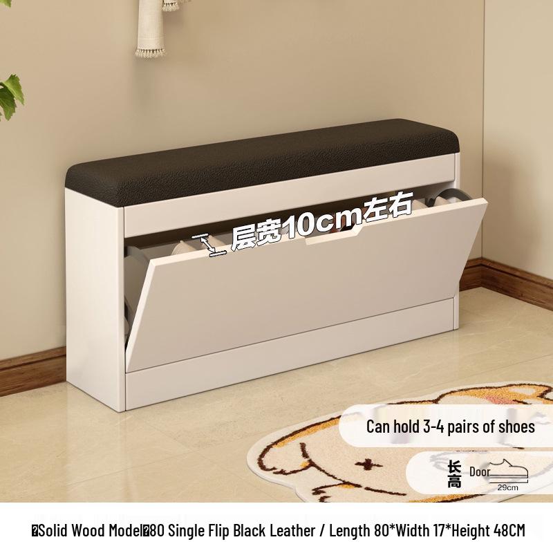 Flip-Top Shoe Cabinet & Bench: Multi-Functional Entryway Shoe Storage and Sofa Stool