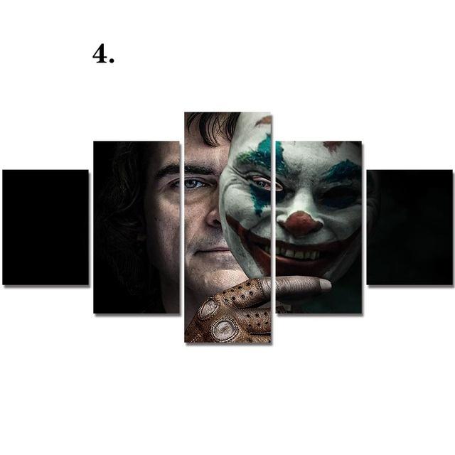 

Canvas Paintings Modular 5 Pieces Joke Clown Posters HD Prints Modern No Frame Pictures Home Decor Living Room No Frame Wall Art 20x35 20x45 20x55cm