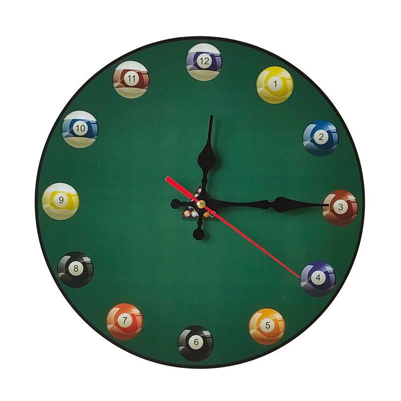 

Ретро черные виниловые настенные часы для бильярда для декора бара или кафе