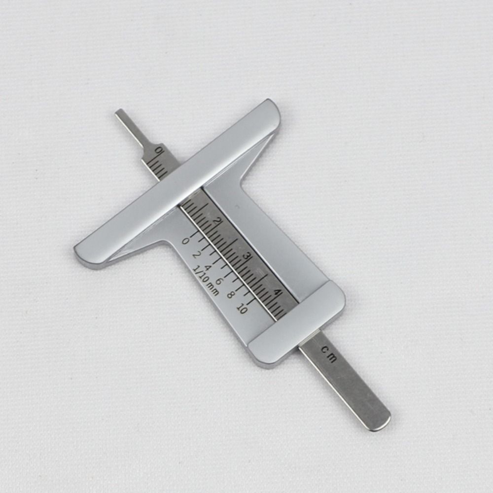 2pcs 50mm Car Tire Pattern Measuring Ruler Precision Vernier Caliper Tire Tread Depth Gauge Vehicle