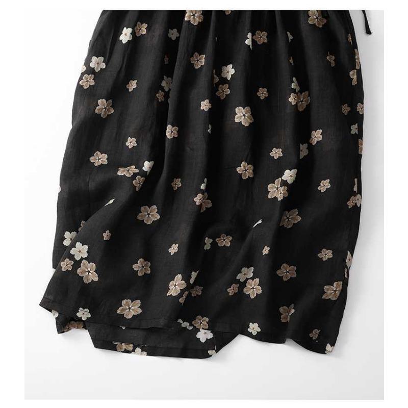 Leichtes Kleid Floral Leichter Luxus Langes Kleid