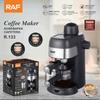 Italian Espresso Machine for Office and Home, Small Semi-automatic, High-pressure Steam for Frothing Milk