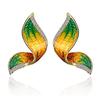 Girls Colorful Butterfly Earrings Fashion Inlaid Diamonds Stud Earrings For Women Gifts
