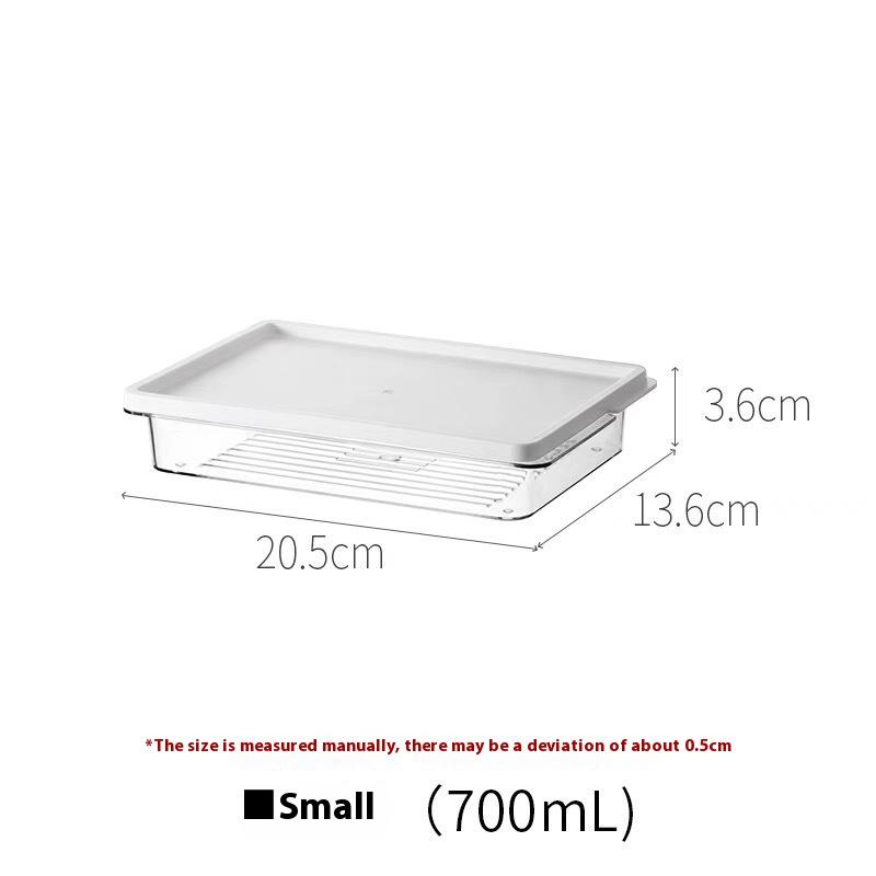 Refrigerator Storage Box, Fruit Fresh-keeping Box, Special Kitchen Rectangle Can Be Stacked with Food-grade Frozen Sealed Box