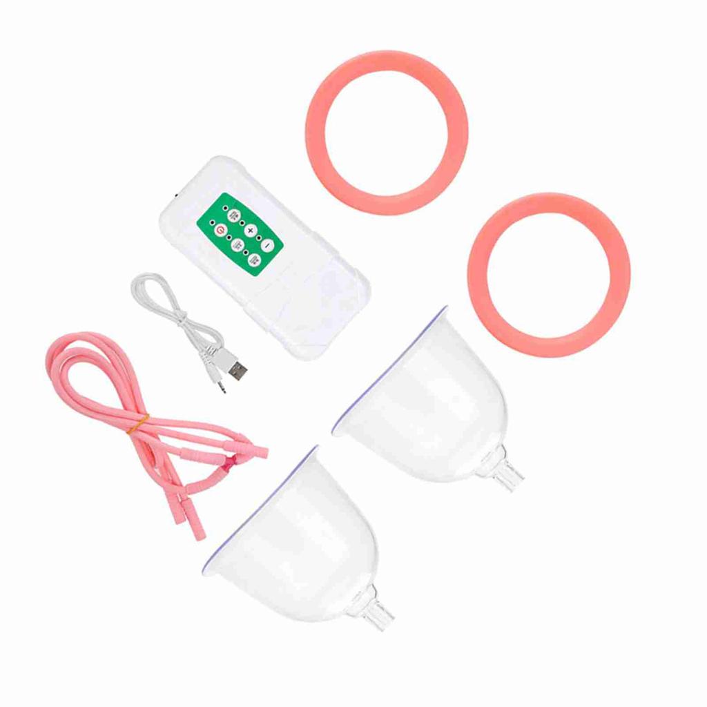 Powerful Vacuum Breast Enlargement Machine Electric Double Cup USB Charging (  Cup)