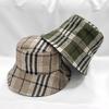 Women's Unisex Autumn Check Double-Sided Bucket Hat