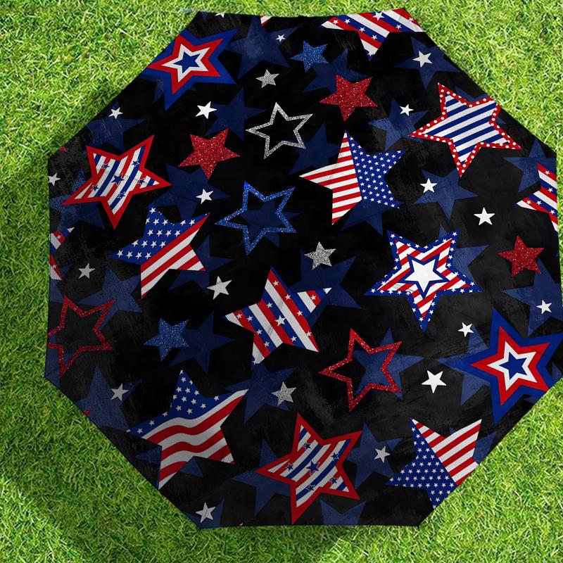 1pc Stars Patriotic Pattern Umbrella Design Automatic Opening and Closing Umbrella, High-quality Travel Umbrella,  C1128119