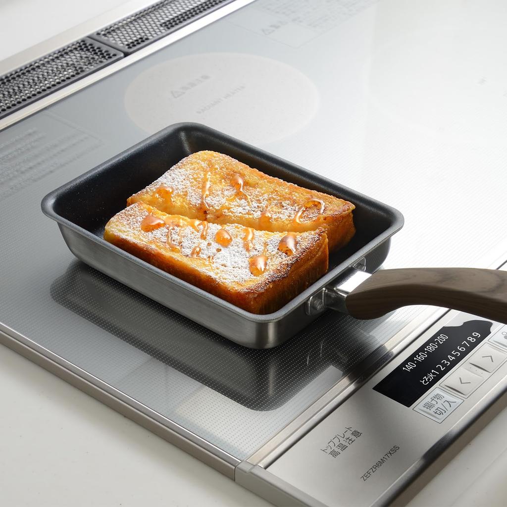 Wahei Freiz dancyu Aluminum Steel Egg IH and Gas Triple-Layer Pan, Compatible, DA-47
