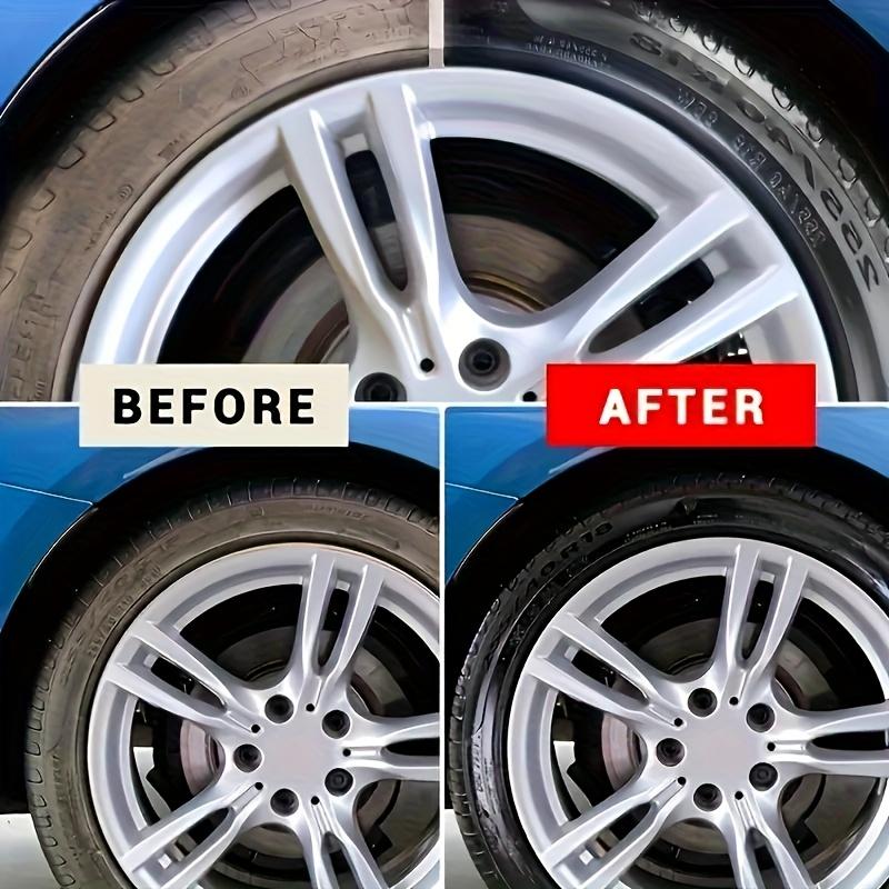 Tire Gloss and Protection Wax,car Interior Leather and Plastic Care ,car Tire Gloss Enhancer,used for Long-term Gloss Anti-aging Maintenance Coating
