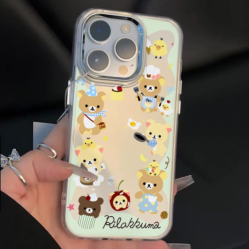 

Милый мультяшный медведь R-Rilakkuma Чехол для телефона Google Pixel 10 9 8 7 8A 9A XL Pro 4G 5G Прозрачный Мягкий Силикон ТПУ Задняя крышка Pixel 8 5G