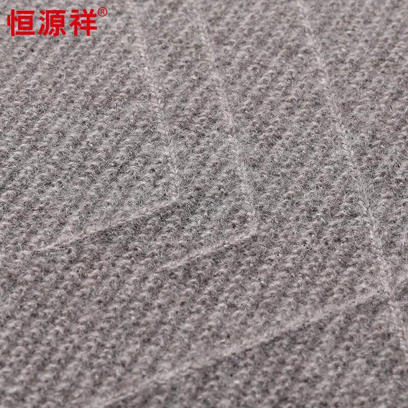 Hengyuanxiang Men's 100% Cashmere Round Neck Sweater