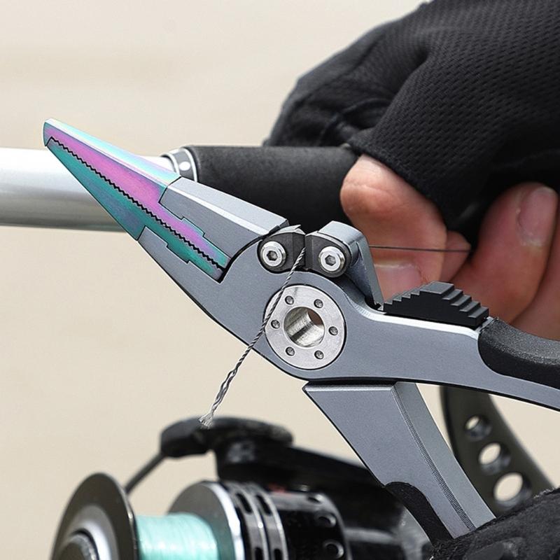 Aluminum Alloy Fishing Line Cutter Small Fishing Hook Remover Small Fishing Pliers Scissors Comfortable Grip Pliers