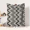 Chevron Flannel Blanket Throw Blanket Soft Warm Sofa Bed Camping Car Home Decor Unique Christmas Gift C9301412