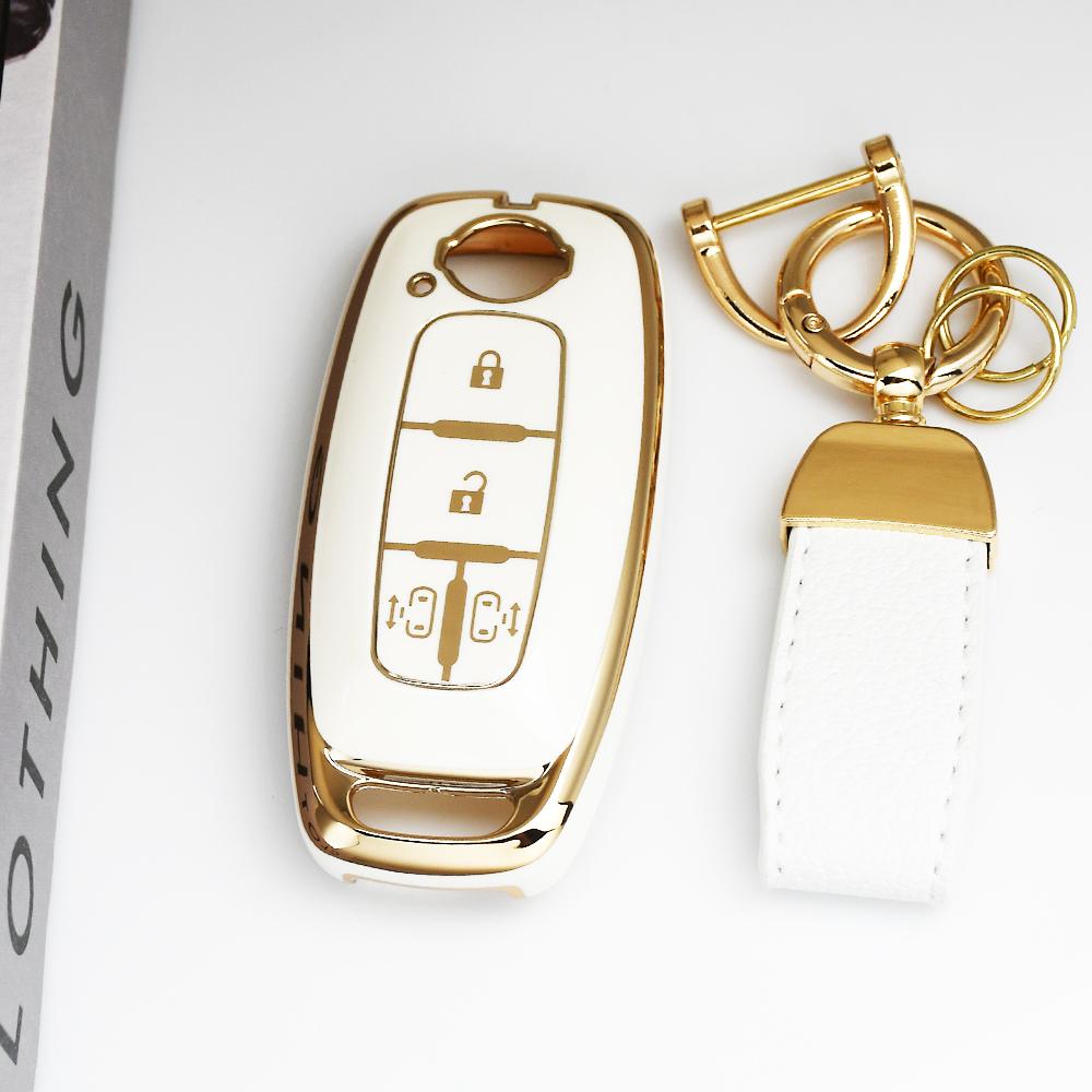 Shell For Nissan Micra Qashqai J11 X-Trail T32 Tiida Pathfinder Leaf Juke Versa Note Patrol Fob Tpu Car Key Case Cover Holder
