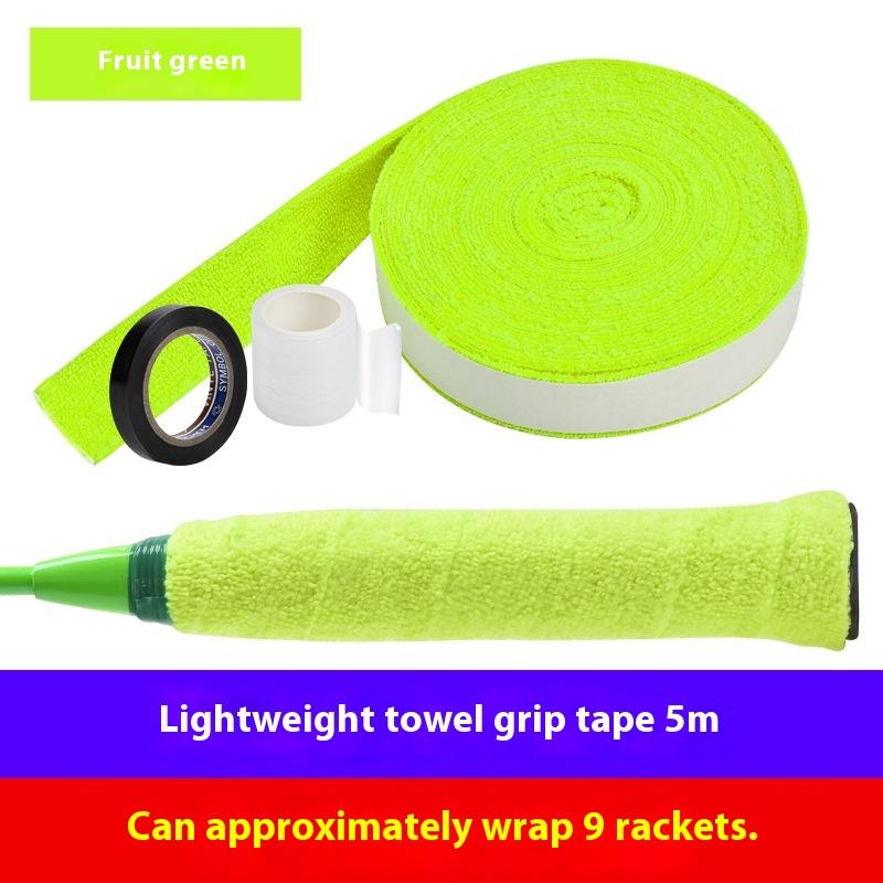 1Set 5m/10m Towel Glue Grip Badminton Tennis Racket Overgrips Tape Racket Grip Grip Non-slip Tape Band Sweat Badminton