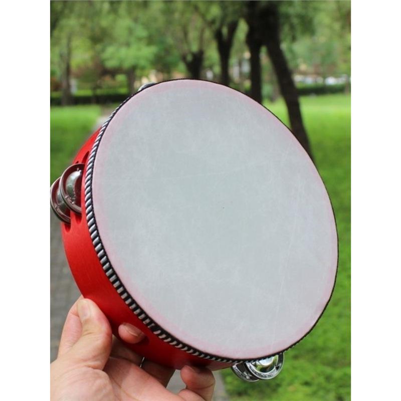 Little Guli Red Performance Tambourine for Drummers and Shaker Players - Available in Small and Large Sizes