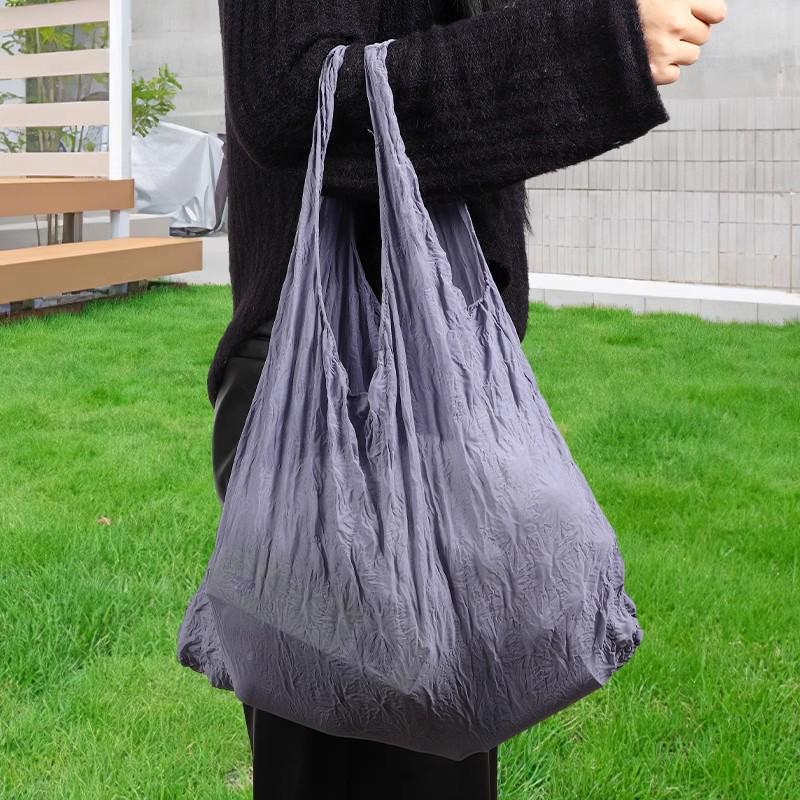 Retractable Magic XL Eco Tote: Large Capacity, Portable & Stylish Pleated Shopping Bag