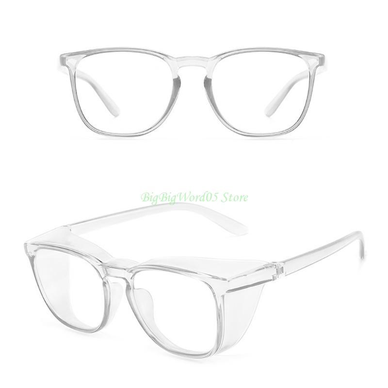 24TE Vented Safety Goggles Clear Eye for Protection Anti Fog Glasses Protective Anti Dust Eyewear Lab Workplace Outdoor Riding