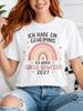 I Will Be Big Sister 2027 Pastel Rainbow Secret Announce With Hearts And Soft Sister Reveal Unisex All Tshirt