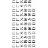 3D ABS For W209 CLK Class CLK55 CLK63 CLK200 CLK220 CLK230 CLK550 Emblems Tail Logo Chrome Stickers Accessories