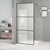 Shower Wall 90x195 Cm Frosted ESG Glass