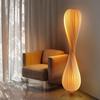 Log Wood Floor Lamp with Remote Control