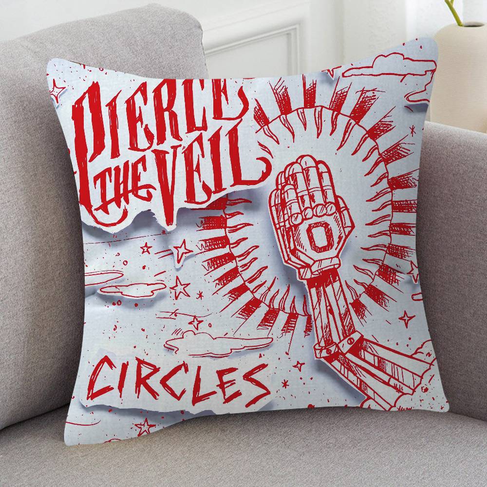 Rock Band Pierce The Veil Pillow Case Soft Double Sided Print Sofa Cushion Cover Throw Pillow Covers