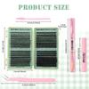 640 Tufts Diy Single Tufts Of False Eyelashes Natural Thick D-Song Segmented Grafting Eyelashes