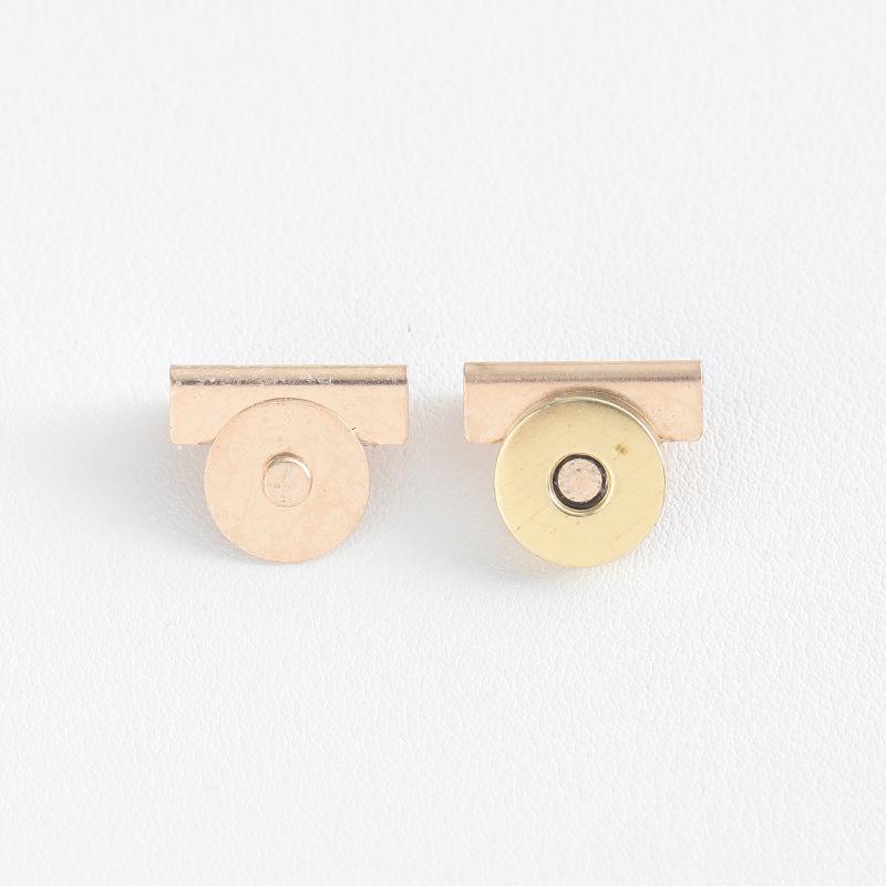 

Strong Magnetic Leather Bag Clasp: Metal Interlocking No-Sew Buckle