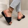 Fashion Gold Flat Sequin Cloth Slippers for Women 2025 Summer Casual Flat Sandals for Women Fashion Sandals Outdoor Flip Flops36-42