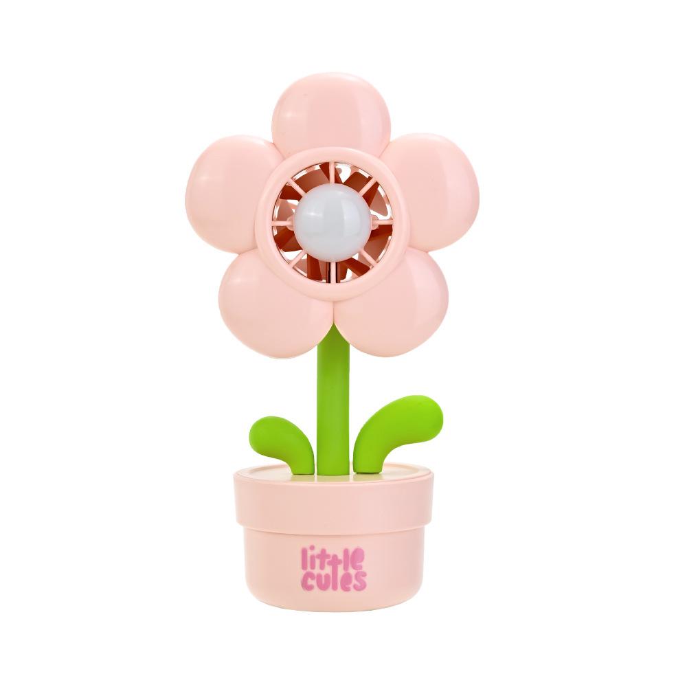

2026 Creative Floral USB Mini Desk Fan for Kids with Powerful Wind 90*63*161 mm рожевий
