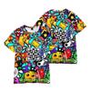 Geometry Dash Cartoon Aufdruck Damen Herren Mode Kurzarm T-Shirts