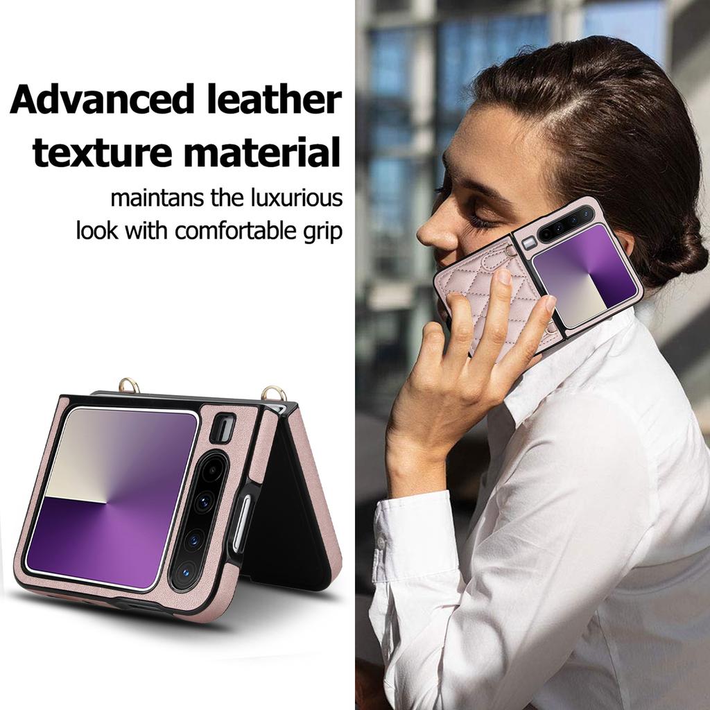 New Fashion Classic Folding Phone Case With Strap Shockproof Protective Cover for Samsung Huawei Oppo