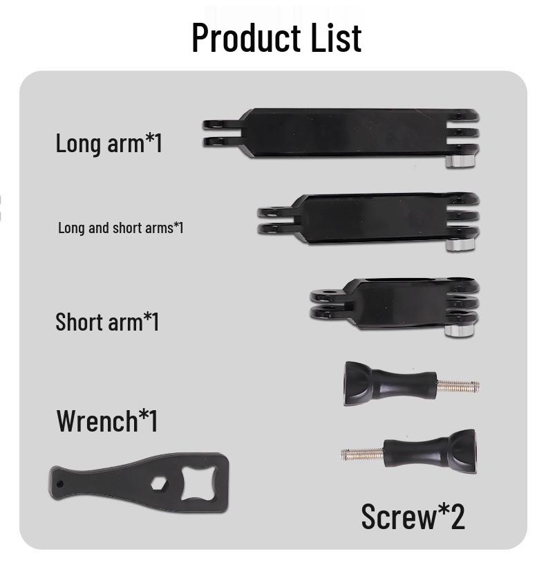 

GoPro Action Camera Adjustable Extension Arm & Screw Set