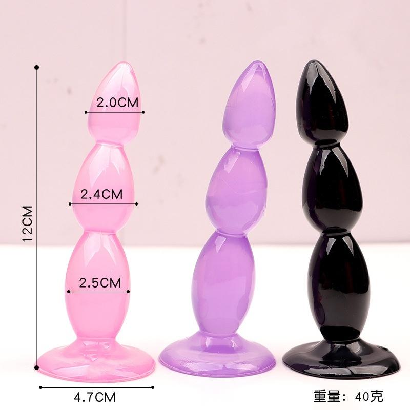 1PC Butt Plug Dildo Butt Prostate Massage Unisex Sexy Stopper TPE Anal Plugs Beads Adult Sex Toy for Men Women Adult Games