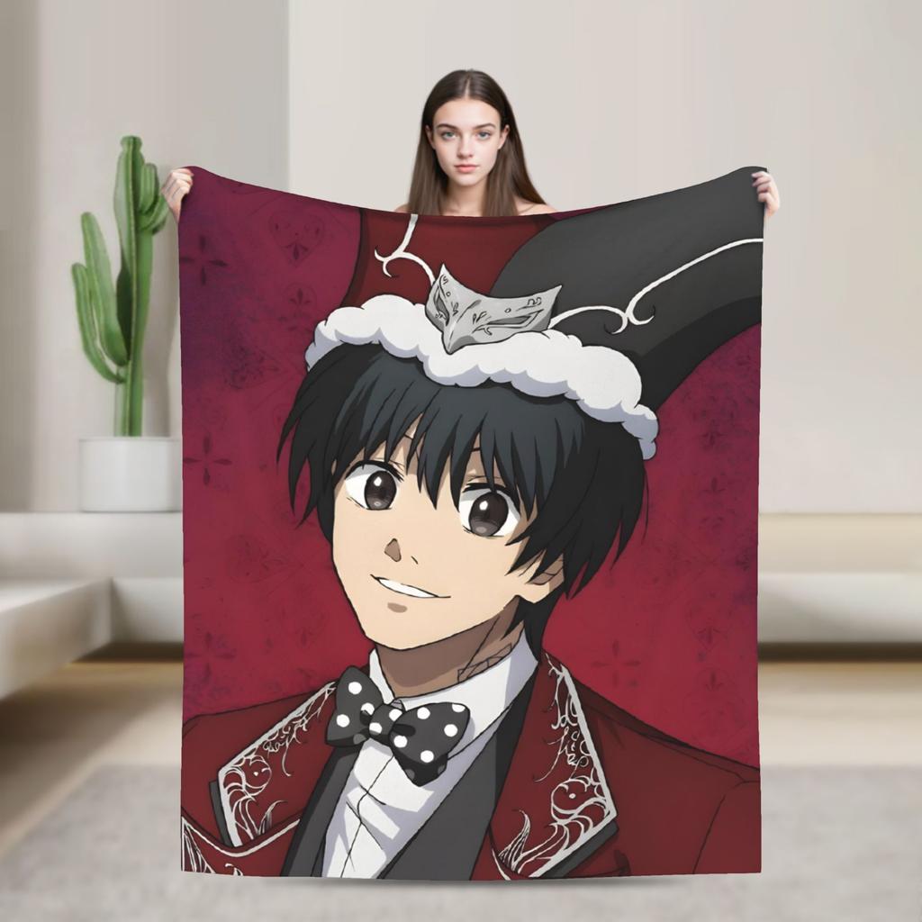 Super Soft Blanket Picnic Yoichi Nagumo Sakamoto Days  Throw Blanket  Flannel Bedspread For Home Decor Aesthetic Sofa Bed Cover