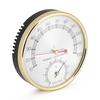 Indoor Thermometer-Hygrometer with Metal   for Sauna Rooms, High  , Scale with Pleasant Color, Widely Used for Temperature and Humidity Mea