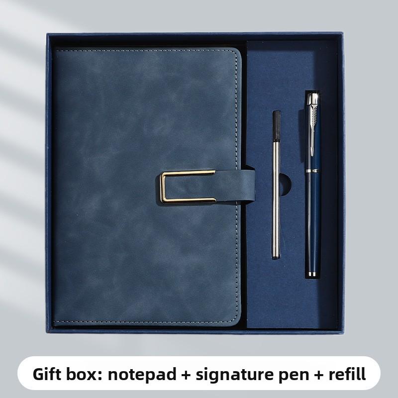 A5 Notatbok Spenne Business Kontor Notisblokk Gaveeske Sett