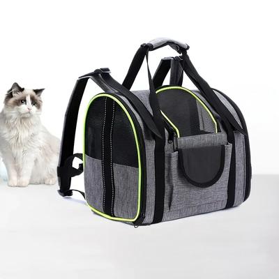 Multifunktionaler tragbarer Haustier-Rucksack, 3-in-1, atmungsaktiv, faltbar, für Reisen, Outdoor, Katzen- und Hundetasche