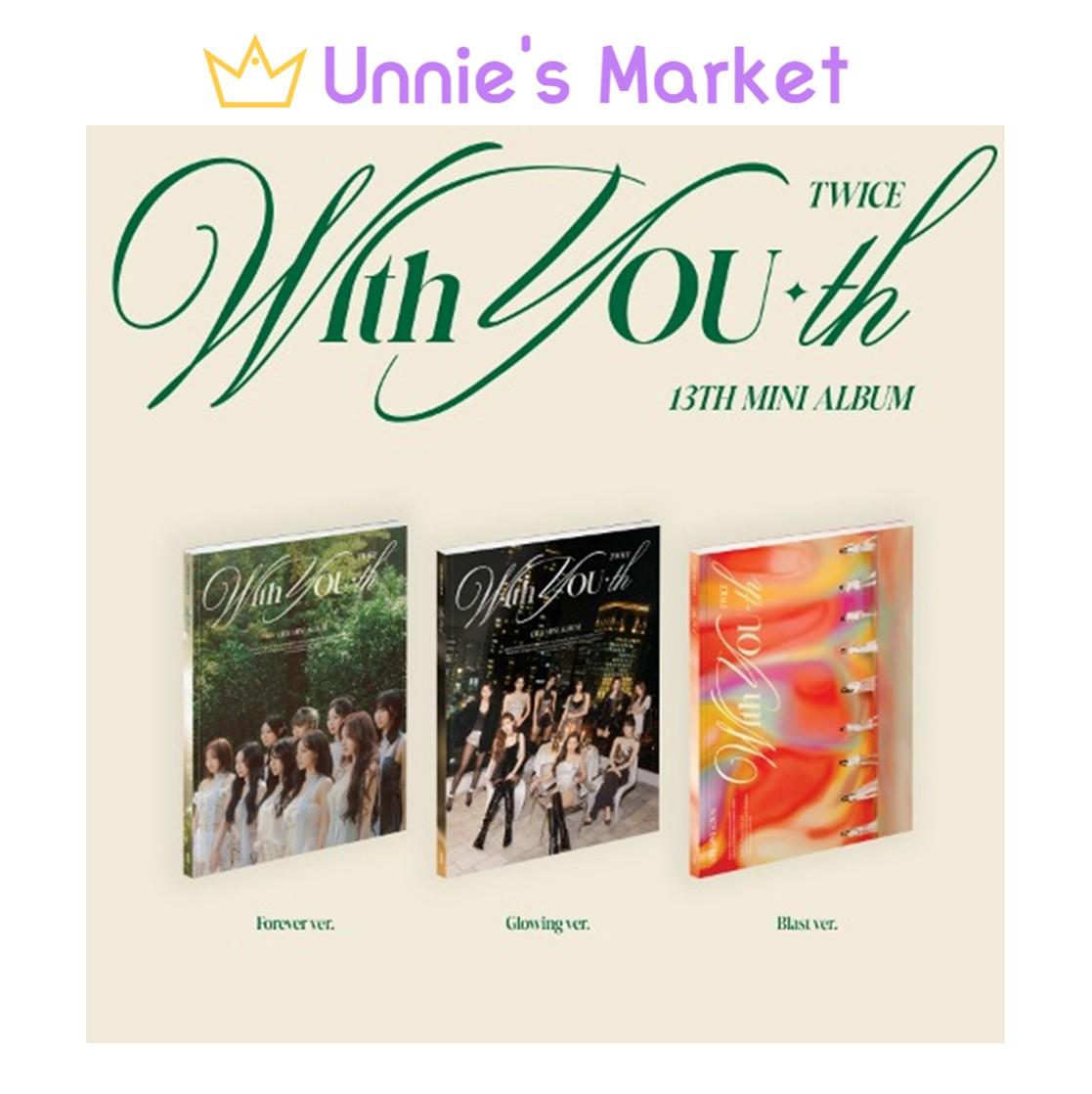 

[NO SITE POB] TWICE - With YOU-й 13-й мини-альбом + бесплатный подарок [NO POSTER] RANDOM