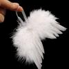 Home Decoration White Wedding Christmas Tree Decor Feather Wing Hanging Ornament Angel Wings