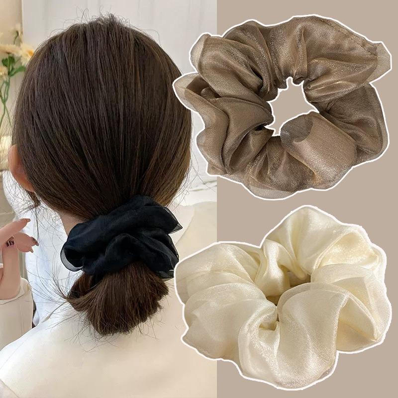 High Elasticity Simple Netted Hair Band Hair Tie High-end Style Headband Elastic Hair String Versatile Hair Tie