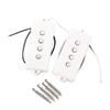 2pcs Guitar Sets for 4 String Pickups Accessory White