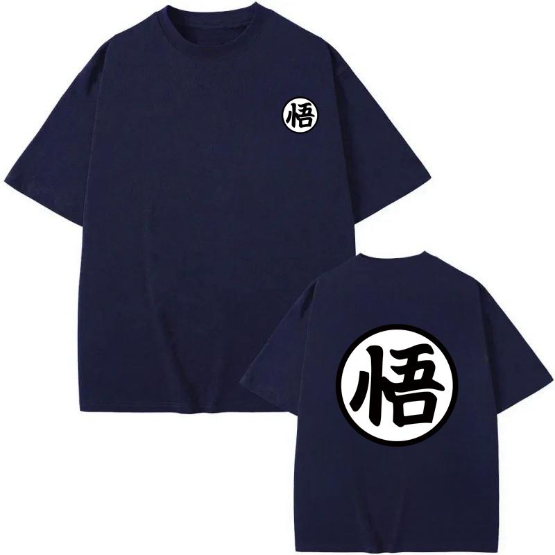 Summer Fashion Anime Son Goku T-shirt Cotton Short Sleeve Tops Tee Loose Oversized Casual T Shirts Men Clothing