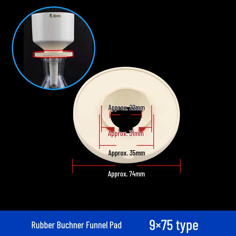 Multi-Size Ceramic Buchner Funnel: 60mm to 200mm Suction Filtration Funnel with Leak-Proof Filter