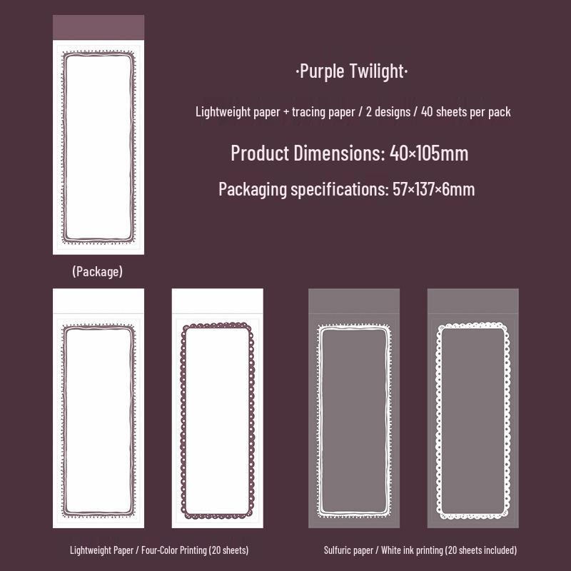 Beautiful Day Mini Sticky Notes Set: Retro Non-Adhesive Journaling Sticker Book